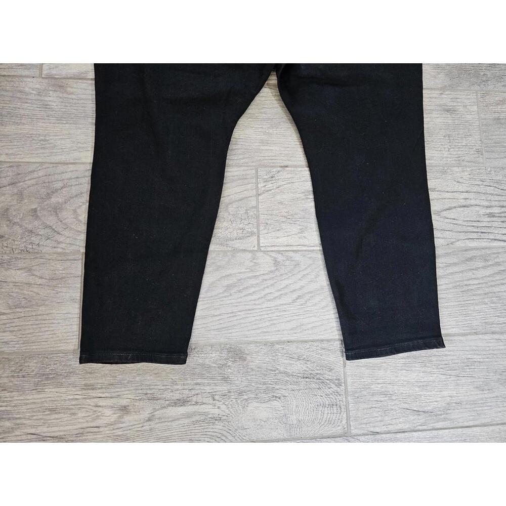 Women's AVA & VIV Jeans Pants High Rise Skinny Size 24 Black Stretch Flat Front - Picture 9 of 11